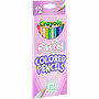 Crayola Presharpened Colored Pencils - 3.3 mm Salmon, Apricot, Spring Green, Sea Green, Periwinkle, Sand, Unmellow Yellow, Cool Mint, Cornflower, Purple Mountains Majesty, Slate Lead