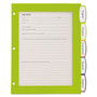 Avery Big Tab Ultralast Plastic Dividers, 5-Tab, 11 x 8.5, Assorted, 1 Set