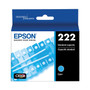 Epson T222520S (T222) Claria Ink, 165 Page-Yield, Cyan/Magenta/Yellow
