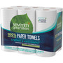 Seventh Generation 100% Recycled Paper Kitchen Towel Rolls, 2-Ply, 11 x 5.4, 140 Sheets/Roll, 24 Rolls/Carton (SEV13731CT) View Product Image