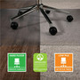 deflecto SuperGrip Chair Mat, Rectangular, 48 x 36, Clear, Ships Rolled