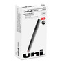 uniball ONYX Rollerball Pen, Stick, Extra-Fine 0.5 mm, Red Ink, Black/Red Barrel, Dozen