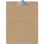 Officemate Wood Clipboard - Spring Clip - Hardwood - Brown