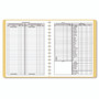 Dome Simplified Monthly Bookkeeping Record, 4 Column Format, Tan Cover, 11 x 8.5 Sheets, 128 Sheets/Book