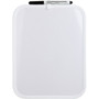Lorell Personal Whiteboards - 11" (0.9 ft) Width x 8.5" (0.7 ft) Height - White Melamine Surface - White Plastic Frame - Rectangle