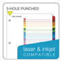 Cardinal OneStep Printable Table of Contents and Dividers, 26-Tab, A to Z, 11 x 8.5, White, Assorted Tabs, 1 Set