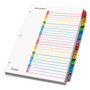 Cardinal OneStep Printable Table of Contents and Dividers, 26-Tab, A to Z, 11 x 8.5, White, Assorted Tabs, 1 Set