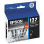 Epson T127520-S (127) DURABrite Ultra Extra High-Yield Ink, Cyan/Magenta/Yellow, 3/Pack