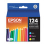 Epson T124520-S (124) DURABrite Ultra Ink, Cyan/Magenta/Yellow