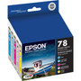 Epson T078920-S (78) Claria Ink, 1,290 Page-Yield, Cyan/Light Cyan/Light Magenta/Magenta/Yellow
