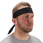 ergodyne Chill-Its 6702 Cooling Embedded Polymers Tie Bandana, One Size Fits Most, Solid Blue