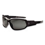 ergodyne Skullerz Loki Safety Glasses/Goggles, Matte Gray Nylon Impact Frame, Polarized Smoke Polycarbonate Lens