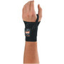 Ergodyne ProFlex 4000 Single-Strap Wrist Support - Left-handed - 7" to 8" Waist Size - Black
