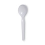 Dixie Individually Wrapped Mediumweight Polystyrene Cutlery, Soup Spoon, White, 1,000/Carton View Product Image