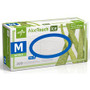 Medline Aloetouch Ice Nitrile Gloves - Medium Size - Latex-free, Textured - For Healthcare Working