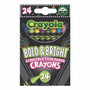 Crayola Bold & Bright Construction Paper Crayons, 24 Count - For Child - (CYO523463)