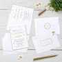 Avery Invitation Cards with Metallic Gold Borders - 5" Width x 7" Length - (AVE3325)