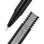 uniball Roller Ball Pen, Stick, Extra-Fine 0.5 mm, Black Ink, Black Matte Barrel, Dozen (UBC60151) View Product Image