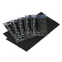 Tablemate Table Set Rectangular Table Covers, Heavyweight Plastic, 54" x 108", Black, 6/Pack
