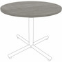 Lorell Hospitality/Conference Tabletop - x 1" Thickness x 36" Diameter - Band Edge - Weathered Charcoal Table Top - Sturdy - For Reception Area, Conference Table, Breakroom, Lobby, Meeting, Office