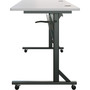 Lorell Shift 2.0 Flip and Nesting Mobile Table - Laminated Rectangle Top - 72" Table Top Length x 24" Table Top Width x 1" Table Top Thickness - 29.50" Height - Assembly Required - Gray