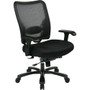 Office Star Big & Tall Air Grid Managers Chair - 5-star Base - Black