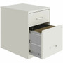 NuSparc File Cabinet - 14.2" Width x 18" Depth x 19" Height - 2 x Drawer(s) for File, Box - Letter - Vertical - Locking Drawer, Glide Suspension, Nonporous Surface