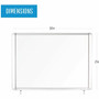 MasterVision Water-Resistant Enclosed Dry-Erase Board - 30" (2.5 ft) Width x 26.5" (2.2 ft) Height - White Lacquered Steel Surface - Anodized Aluminum Aluminum Frame - BVCVT340609760