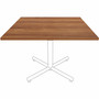 Lorell Hospitality/Conference Tabletop - 42" Width x 1" Thickness x 42" Length - Band Edge - Walnut Table Top - For Reception Area, Conference Table, Breakroom, Lobby, Meeting, Office