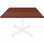 Lorell Hospitality/Conference Tabletop - 42" Width x 1" Thickness x 42" Length - Band Edge - Mahogany Table Top - For Reception Area, Conference Table, Breakroom, Lobby, Meeting, Office