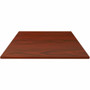 Lorell Hospitality/Conference Tabletop - 42" Width x 1" Thickness x 42" Length - Band Edge - Mahogany Table Top - For Reception Area, Conference Table, Breakroom, Lobby, Meeting, Office