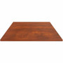 Lorell Hospitality/Conference Tabletop - 42" Width x 1" Thickness x 42" Length - Band Edge - Cherry Table Top - For Reception Area, Conference Table, Breakroom, Lobby, Meeting, Office