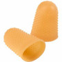 ACCO Rubber Finger Tips - #14 with 0.88" Diameter - Extra Large Size - Rubber - Amber
