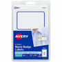 Avery Flexible Name Badge Labels - 2 1/3" Height x 3 3/8" Width - Removable Adhesive - Rectangle - Laser, Inkjet - Matte - White - AVE05151