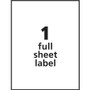 Avery Removable I.D. Laser/Inkjet Labels - 8 1/2" Width x 11" Length - Removable Adhesive - Rectangle - Laser, Inkjet - White