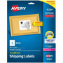 Avery Shipping Labels, Sure Feed, 3-1/3" x 4" , 60 White Labels (15264) - 3 21/64" Widthss x 4" Length - Permanent Adhesive - Rectangle - Inkjet, Laser - Matte - White - AVE15264