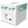 Domtar Continuous Paper - 9 1/2" x 11" - 20 lb Basis Weight - Acid-free, Carbonless, Perforated, Break Resistant, Fade Resistant, Uncoated - White
