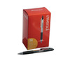Universal Comfort Grip Gel Pen, Retractable, Medium 0.7 mm, Black Ink, Clear/Black Barrel, 36/Pack
