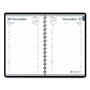 AbilityOne - Daily Desk Planner, Dated 2026, Wire bound, Non-refillable, Black Cover - (7530-01-693-5599) (7530016935599)