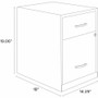 NuSparc File Cabinet - 14.2" Width x 18" Depth x 19" Height - 2 x Drawer(s) for File, Box
