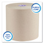 Scott Essential 100% Recycled Fiber Hard Roll Towel, 1-Ply, 8" x 700 ft, 1.75" Core, Brown, 6 Rolls/Carton