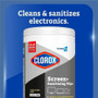 Clorox Screen + Sanitizing Wipes - CLO60724
