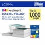 Brother LC504XLY Original High Yield Inkjet Ink Cartridge - BRTLC504XLYS