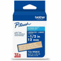 Brother Genuine P-touch TZeMQ835 WHT on SATIN GLD Label Tape, Laminated, 12mmX5m - BRTTZEMQ835G