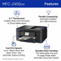 Brother Work Smart MFC-J1410DW Wired & Wireless Inkjet Multifunction Printer - BRTMFCJ1410DW