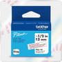 Brother P-touch BTAG-132 Red on Clear Label Tape - BRTBTAG132