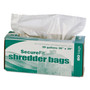 AbilityOne 8105013994793, Heavy-Duty Shredder Bags, 39 gal Capacity, 50/BX (NSN3994793) View Product Image