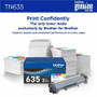 Brother TN635 Original Standard Yield Laser Toner Cartridge - BRTTN6353PK