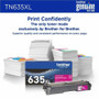 Brother TN635XLM Original High Yield Laser Toner Cartridge - BRTTN635XLM