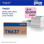 Brother TN637M Original Ultra High Yield Laser Toner Cartridge - BRTTN637M